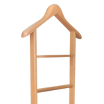 Nyn Ahşap Dilsiz Uşak Naturel Tekli Ayaklı Askı