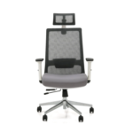 Timob Quadro Ortopedik Çalışma Koltuğu Beyaz Gri Timob Quadro Ortopedik Çalışma Koltuğu Beyaz Gri