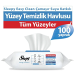 Sleepy Easy Clean Çamaşır Suyu Katkılı Yüzey Temizlik Havlusu 100 Yaprak