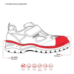 Mekap 157 Jupiter Süet S1 Çelik Burunlu İş Ayakkabısı