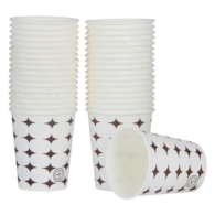 Metrosan Yıldız Desenli Karton Bardak 6,5 Oz 2000'li