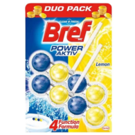Bref Power Aktiv Katı Klozet Bloğu Limon 2'li Bref Power Aktiv Katı Klozet Bloğu Limon 2'li