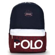 Cambridge Polo Club Preppy Tek Bölme Sırt Çantası Lacivert