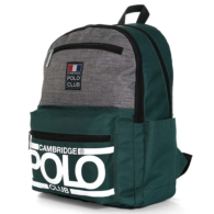 Cambridge Polo Club Street Style Dört Bölme Sırt Çantası Yeşil