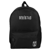 Me Çanta Beşiktaş Önden Cep Detaylı Siyah Sırt Çantası 24376