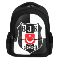 Me Çanta Beşiktaş 1903 Logo Desenli Suni Deri Okul Çantası 25360