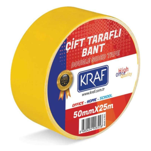 Kraf Çift Taraflı Bant 50x25 Kraf Çift Taraflı Bant 50x25