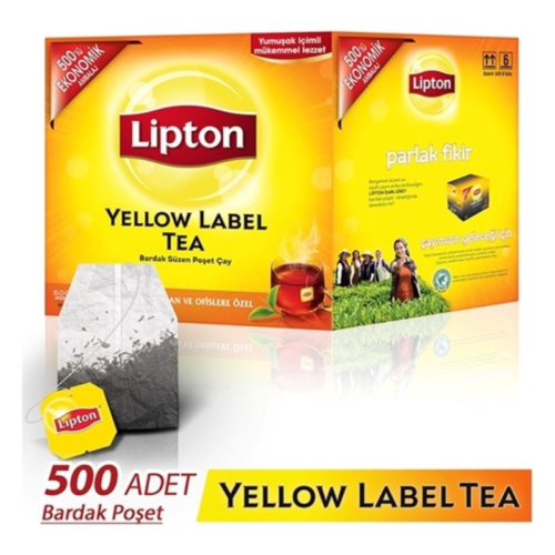 Lipton Yellow Label Bardak Poşet Çay 500'lü Lipton Yellow Label Bardak Poşet Çay 500'lü