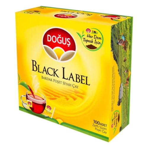 Doğuş Black Label Bardak Poşet Çay 100'lü Doğuş Black Label Bardak Poşet Çay 100'lü