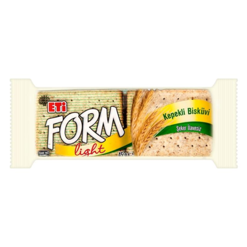 Eti Form Kepekli Bisküvi 45gr 24'lü
