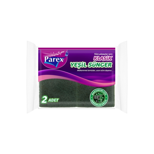 Parex Klasik Bulaşık Süngeri 2'li Yeşil Parex Klasik Bulaşık Süngeri 2'li Yeşil