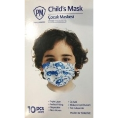 Erkek Çocuk Maskesi 3 Katlı 10'lu (Sertifikalı) Erkek Çocuk Maskesi 3 Katlı 10'lu (Sertifikalı)