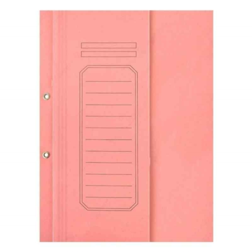 Alemdar Lüks Karton Büro Dosyası Yarım Kapak Pembe 25'li