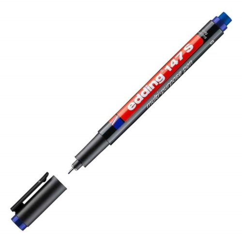Edding 147 S Silgili Asetat Kalemi 0.3 mm Mavi Edding 147 S Silgili Asetat Kalemi 0.3 mm Mavi