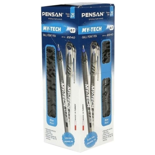 Pensan 2240 My-Tech İğne Uçlu Tükenmez Kalem 0.7 mm Mavi 25'li Pensan 2240 My-Tech İğne Uçlu Tükenmez Kalem 0.7 mm Mavi 25'li