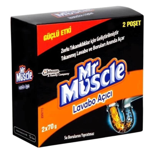 Mr. Muscle Granül Lavabo Açıcı 2'li Mr. Muscle Granül Lavabo Açıcı 2'li
