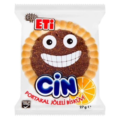 Eti Cin Portakallı Bisküvi 25 gr 36'lı Eti Cin Portakallı Bisküvi 25 gr 36'lı