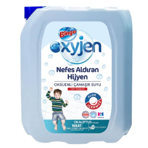 Bingo Oksijen Çamaşır Suyu Okaliptus 3,5 lt Bingo Oksijen Çamaşır Suyu Okaliptus 3,5 lt