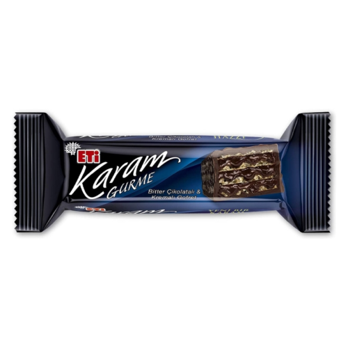 Eti Karam Gurme Bitter Çikolatalı Gofret 50 gr 18'li Eti Karam Gurme Bitter Çikolatalı Gofret 50 gr 18'li