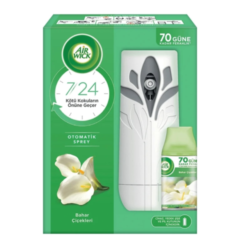 Airwick Oda Kokusu Freshmatic Makine + Yedek Bahar Çiçekleri 250 ml Airwick Oda Kokusu Freshmatic Makine + Yedek Bahar Çiçekleri 250 ml