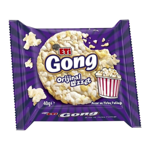 Eti Gong Mısır ve Pirinç Patlağı 40 gr 18'li