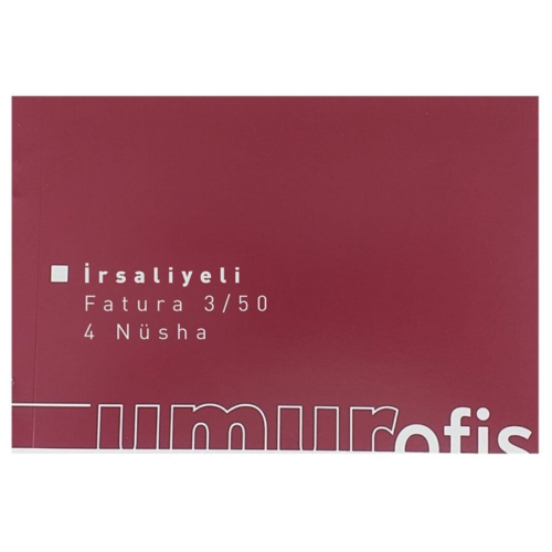 Umur İrsaliyeli Fatura 3/50 4 Nüsha Umur İrsaliyeli Fatura 3/50 4 Nüsha