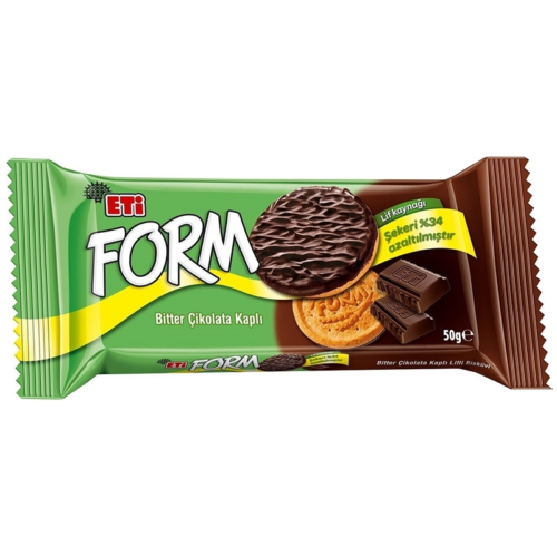 Eti Form Bisküvi Çikolata Kaplamalı 50 gr 24'lü