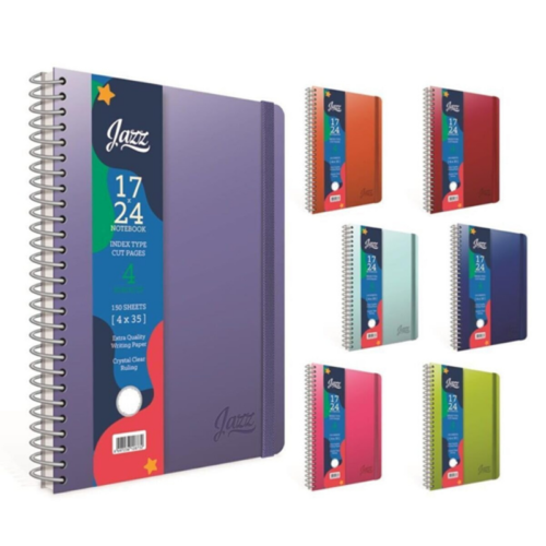 Gıpta JAZZ 4648 4 Seperatörlü Spiralli Defter 17X24 150 Yaprak