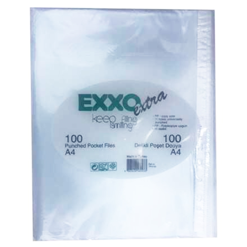 Exxo 1002 Poşet Dosya XL 100'lü Paket Exxo 1002 Poşet Dosya XL 100'lü Paket