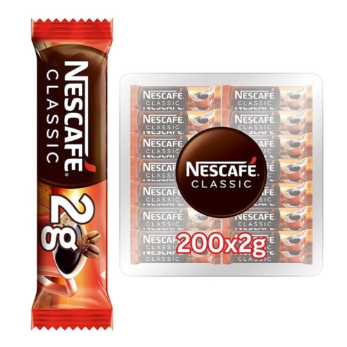 Nescafe Classic Kahve 2 gr 200'lü Nescafe Classic Kahve 2 gr 200'lü