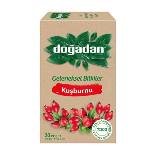 Doğadan Bardak Poşet Bitki Çayı Kuşburnu 20‘li Doğadan Bardak Poşet Bitki Çayı Kuşburnu 20‘li