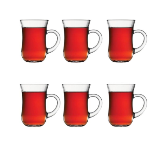 Paşabahçe 55411 Kulplu Keyif Çay Bardağı 6'lı Paşabahçe 55411 Kulplu Keyif Çay Bardağı 6'lı