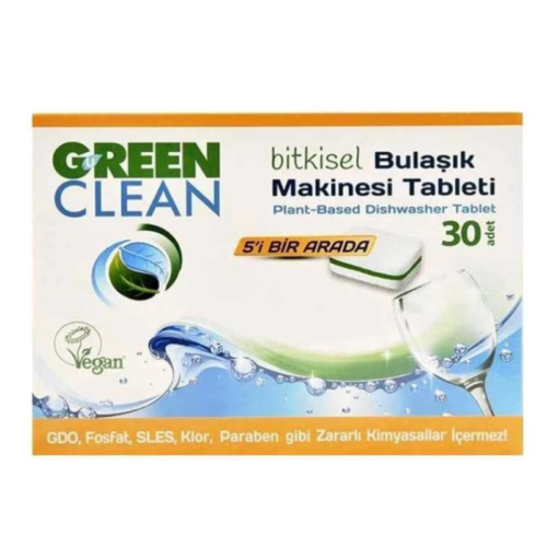 U Green Clean Bitkisel Bulaşık Makinesi Tableti 30'lu U Green Clean Bitkisel Bulaşık Makinesi Tableti 30'lu