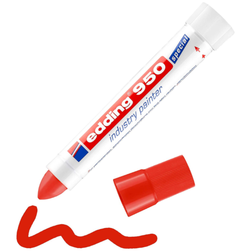 Edding 950 Endüstri Markörü Kırmızı Edding 950 Endüstri Markörü Kırmızı