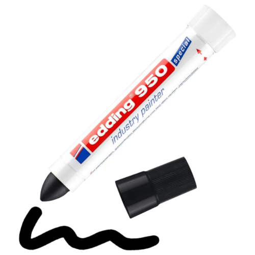Edding 950 Endüstri Markörü Siyah Edding 950 Endüstri Markörü Siyah