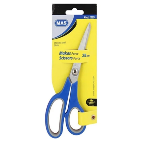 Mas 1225 Force Makas 25 Cm Paslanmaz Çelik Mas 1225 Force Makas 25 Cm Paslanmaz Çelik