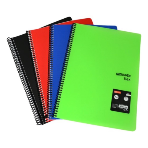 Mynote Flex Neo PP Kapak Spiralli Çizgili Defter A4 120 Yaprak Mynote Flex Neo PP Kapak Spiralli Çizgili Defter A4 120 Yaprak