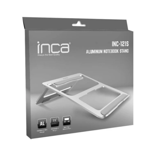 Inca 121s Alüminyum Notebook Standı Gümüş Inca 121s Alüminyum Notebook Standı Gümüş