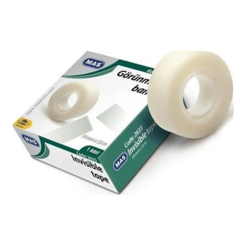 Mas 2633 Görünmez Bant 19 Mm X 33 M Mas 2633 Görünmez Bant 19 Mm X 33 M