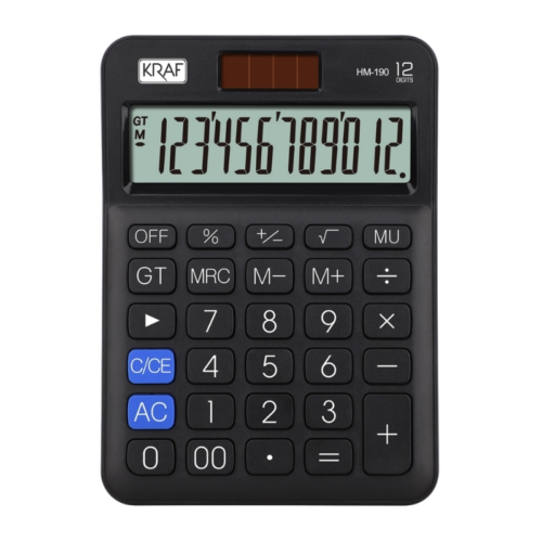Kraf HM-190 Hesap Makinesi 12 Haneli Kraf HM-190 Hesap Makinesi 12 Haneli