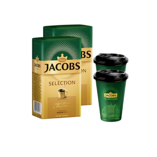 Jacobs Selection Filtre Kahve 250 Gr 2'li Paket + Jacobs Thermo Cup 400 Ml Hediyeli Jacobs Selection Filtre Kahve 250 Gr 2'li Paket + Jacobs Thermo Cup 400 Ml Hediyeli