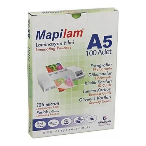 Mapilam A5 125 Micron Laminasyon Filmi 100'lü Mapilam A5 125 Micron Laminasyon Filmi 100'lü