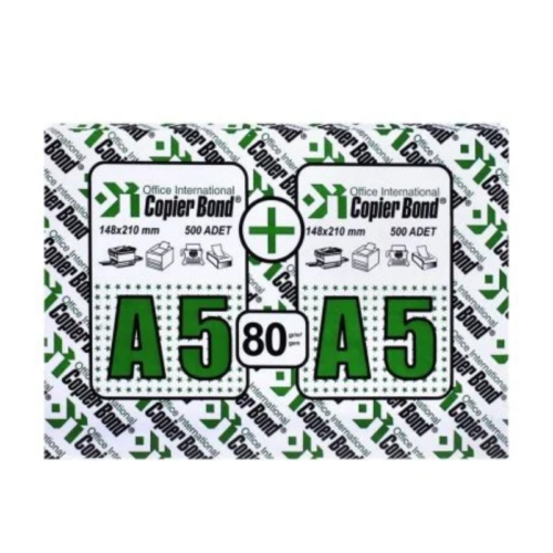 Copierbond Fotokopi Kağıdı A5 80 gr 5'li Paket 5000 Yaprak Copierbond Fotokopi Kağıdı A5 80 gr 5'li Paket 5000 Yaprak