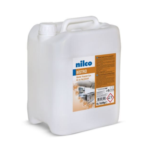 Nilco Bistro Mutfak Yüzeyler İçin Yağ ve Kir Sökücü 5 Lt 4'lü