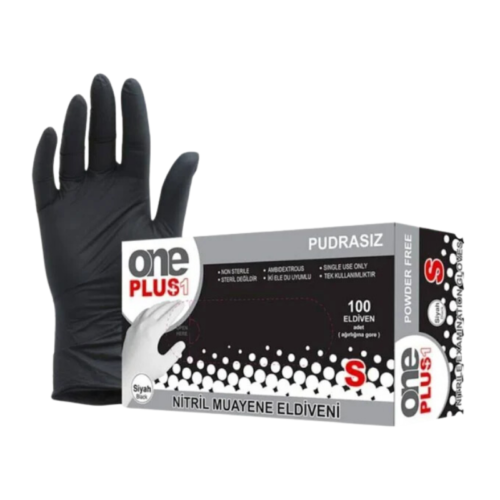 Oneplus Pudrasız Nitril Eldiven S 100'lü Siyah Oneplus Pudrasız Nitril Eldiven S 100'lü Siyah