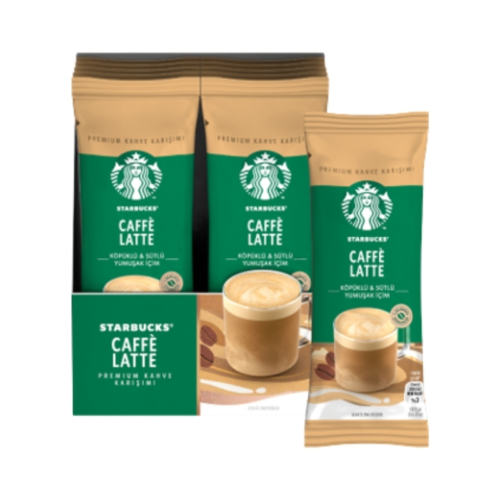 Starbucks Caffe Latte Premium Kahve Karışımı 10x18Gr Starbucks Caffe Latte Premium Kahve Karışımı 10x18Gr