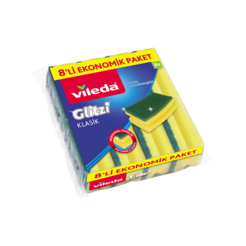 Vileda Oluklu Bulaşık Süngeri 8'li Yeşil Vileda Oluklu Bulaşık Süngeri 8'li Yeşil