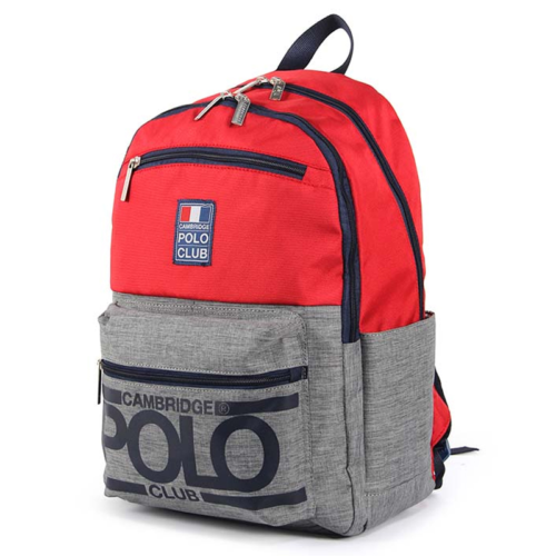Cambridge Polo Club Street Style Dört Bölme Sırt Çantası Kırmızı