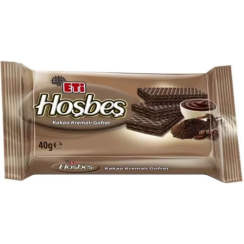 Eti Hoşbeş Gofret Kakaolu 40 Gr 24'lü